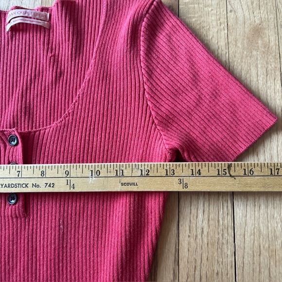 Urban Outfitters Red Ribbed Sweater Dress Bodycon Small - Picture 5 of 6